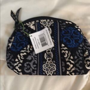 Vera Bradley Canterberry Blue Cobalt cosmetic bag-never used